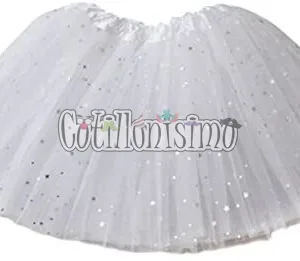 Pollera Tutú con Tul Color BLANCO