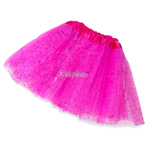 Pollera Tutú con Tul Color FUCSIA - Imagen 2