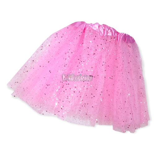 Pollera Tutú con Tul Color ROSA - Imagen 2