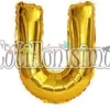 Globo Letra Inflable U Dorada 40cm