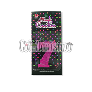 Vela Gibreada Numero 7 Color Fucsia Magic Candles