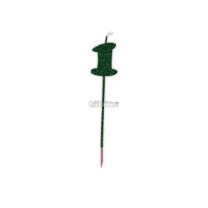 Vela Pinche Gibreada Nº1 Color Verde Oscuro