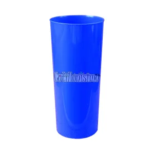 Vaso Trago Largo Plastico Azul 280cc x10u