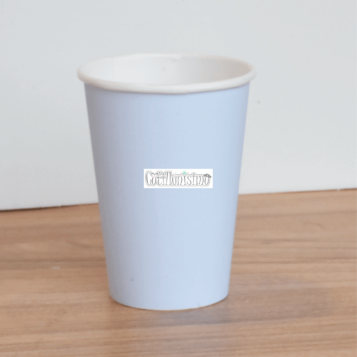 Vaso Polipapel Celeste Pastel X8