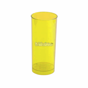 Vaso Trago Largo Acrilico Cristal Color Amarillo