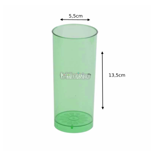Alternative view of Vaso Trago Largo Acrilico Cristal Color Verde