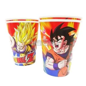 Vaso Polipapel Dragon Ball Z X8 Unidades - Oficial