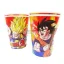 Vaso Polipapel Dragon Ball Z X8 Unidades - Oficial