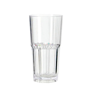 Vaso Facetado Acrilico Cristal 410cc