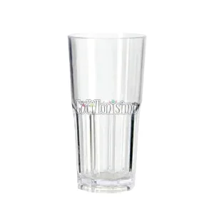 Vaso Facetado Acrilico Cristal 410cc