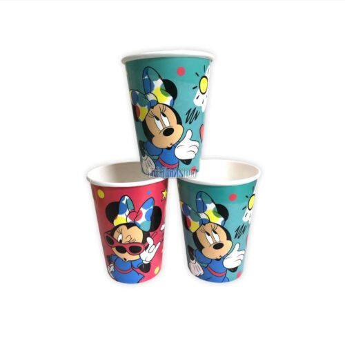 Vaso Polipapel MINNIE X 8 Unidades - Oficial