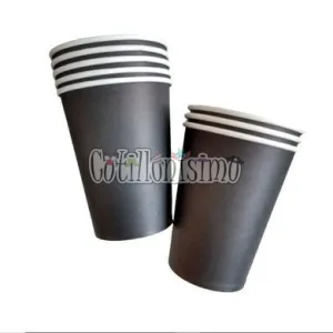 Vaso Polipapel Negro X8