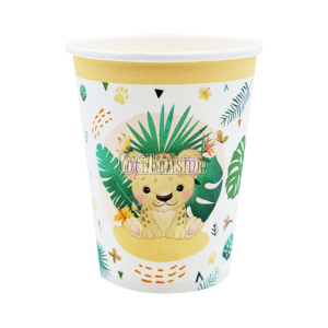 Vaso Polipapel Animalitos Salvajes x6 Unidades