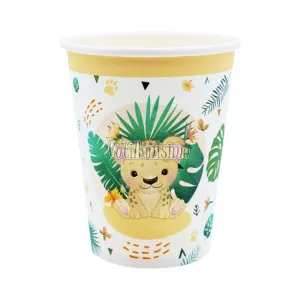 Vaso Polipapel Animalitos Salvajes x6 Unidades