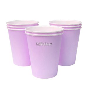 Vaso Polipapel Lila Pastel X8
