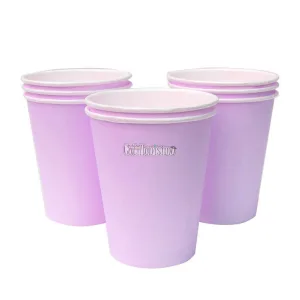 Vaso Polipapel Lila Pastel X8