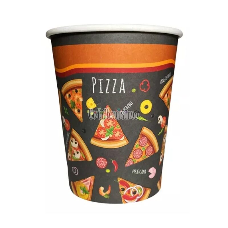 Vaso Polipapel Pizza X6 Unidades