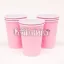 Vaso Polipapel Rosa Pastel X8