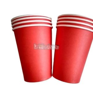 Vaso Polipapel Rojo X8
