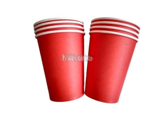 Vaso Polipapel Rojo X8