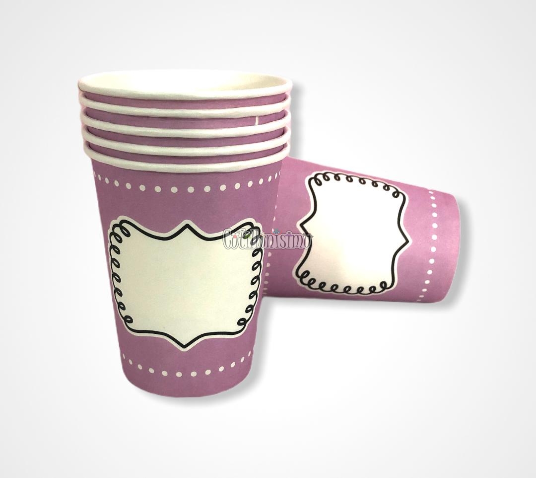 Vaso Polipapel Color Lila Para Escribir X10