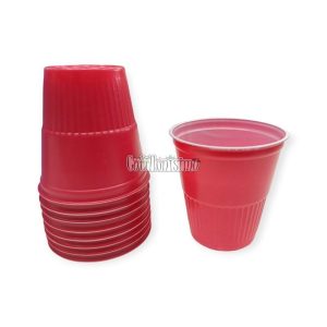 Vaso Shot Americano Rojo 5cm x1 Unidad