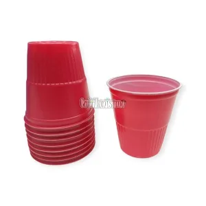 Vaso Shot Americano Rojo 5cm x1 Unidad