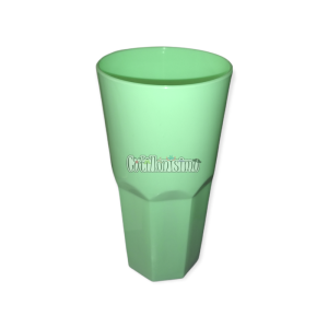 Vaso Facetado Plastico Verde Pastel 410cc