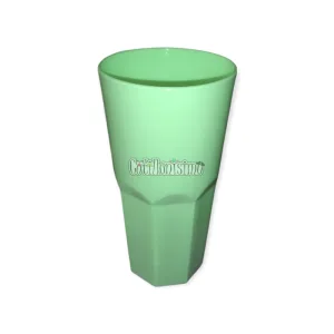 Vaso Facetado Plastico Verde Pastel 410cc