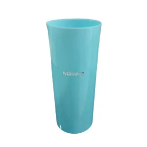 Vaso Trago Largo Plastico Celeste Pastel 280cc x10