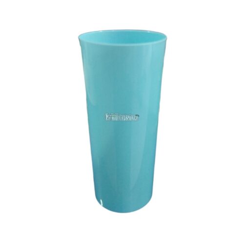 Vaso Trago Largo Plastico Celeste Pastel 280cc x10