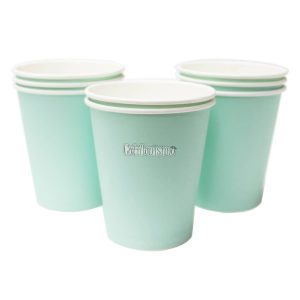 Vaso Polipapel Verde Agua X8