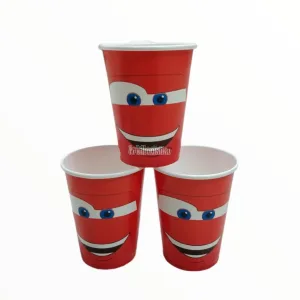 Vaso Polipapel CARS X 8 Unidades - Oficial