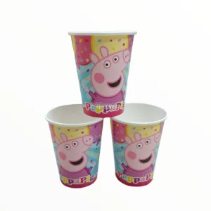 Vaso Polipapel PEPPA PIG X 8 Unidades - Oficial