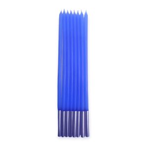 Vela 15cm Azul PASTEL x8 Unidades