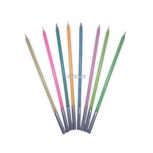 Vela 15cm Multicolor PASTEL x8 Unidades