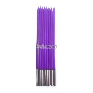 Vela 15cm Violeta PASTEL x8 Unidades