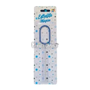 Vela CHISPITA Numero 0 Color Azul Sparkles