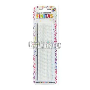 Vela Finita Torneadas Blanca x24u