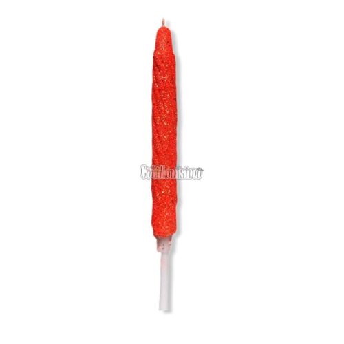 Vela Gibreada Color Naranja