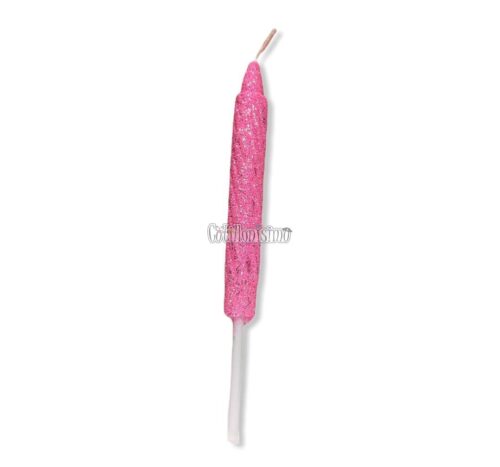 Vela Gibreada Color Rosa