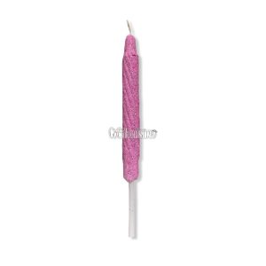 Vela Gibreada Color Rosa Pastel
