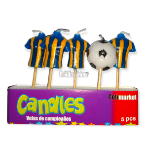 Velas Camiseta y Pelota ROSARIO CENTRAL x5u