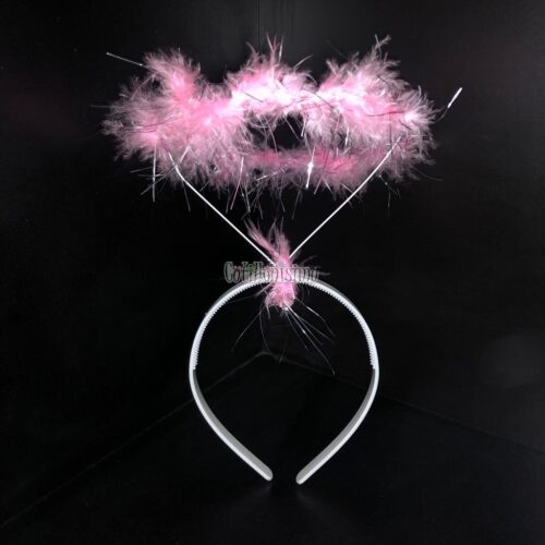 Vincha Coronita Aura Angel Rosa