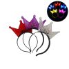 Vincha Corona REY Arlequin Acrilico Transparente (LED)