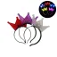 Vincha Corona REY Arlequin Acrilico Transparente (LED)