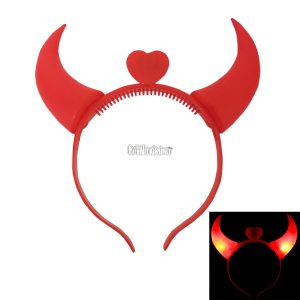 Alternative view of Vincha Diablita Roja (LED)