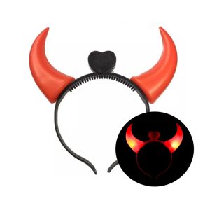 Vincha Diablita Roja (LED)