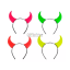 Vincha Diablita FLUO X4 Unidades (Colores Surtidos)