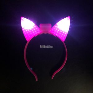 Vincha Gatita Con Corazoncitos (LED) - Imagen 4